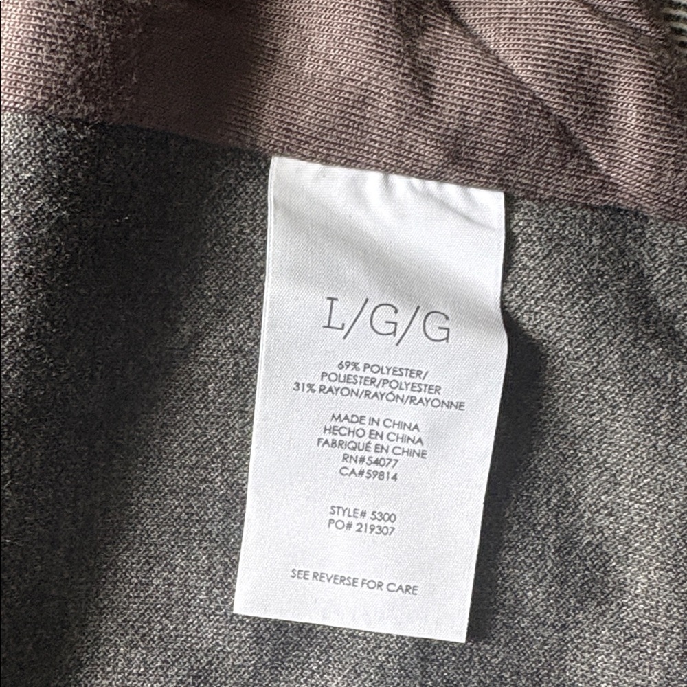 CAbi Women’s Striped Gray Open-Front Cardigan Lagenlook Size Large. - Picture 7 of 7